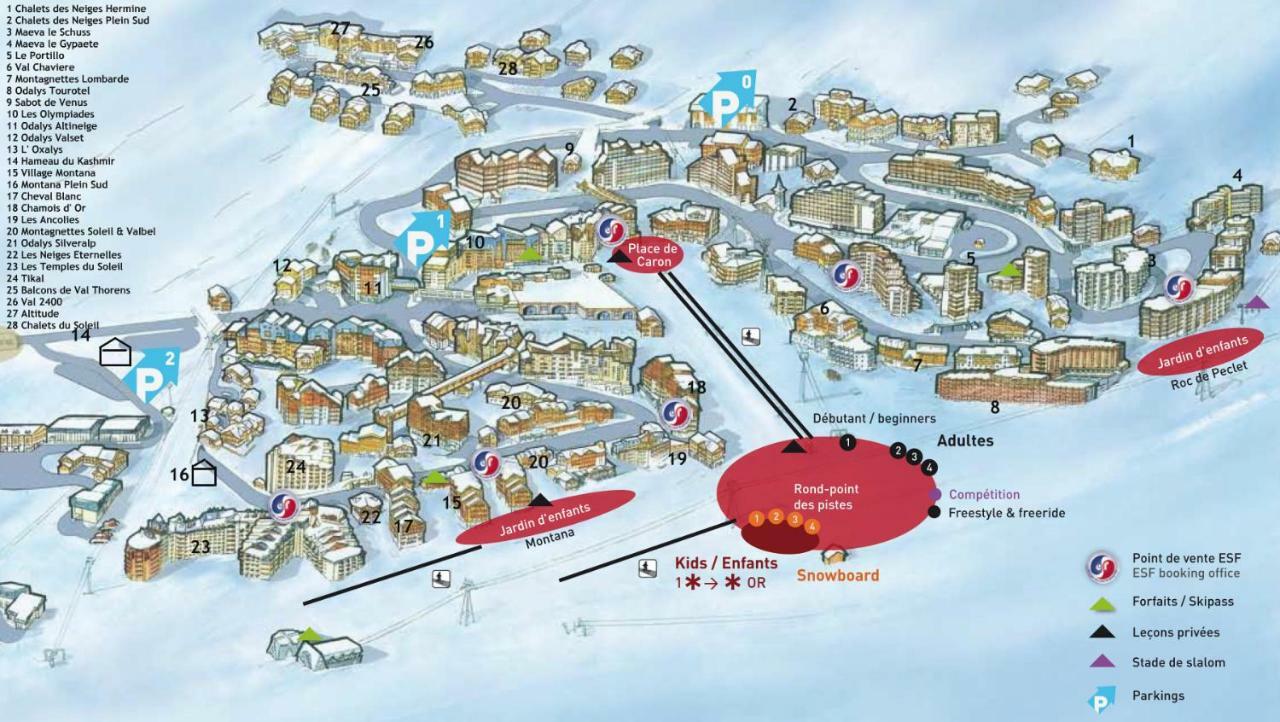 Apartament Chez Carole Et Arnaud Val Thorens Zewnętrze zdjęcie